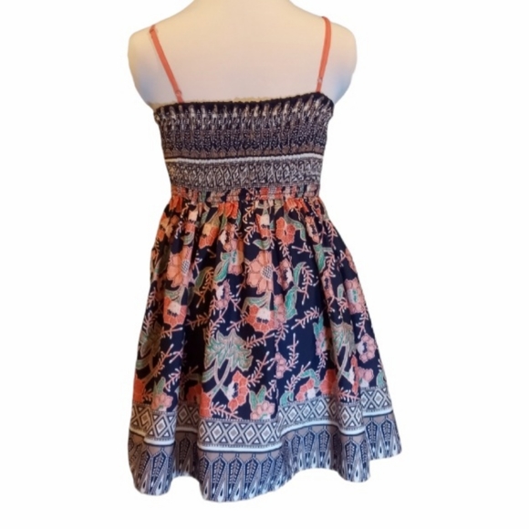 Band of Gypsies Fitted Black Floral Bustier Dress - Picture 3 of 10